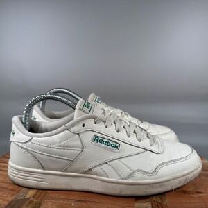 Reebok Techque T Womens White Green Leather Tennis Sneakers AR30124W Size 8
